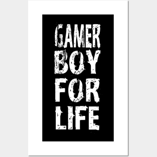 Gamer Boy For Life Posters and Art